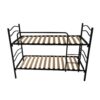 Pat etajat metal Mosen culoare rosu