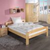 Pat dormitor Erling lemn masiv brad 2 persoane design interior