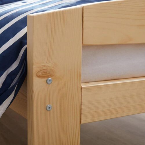 Pat dormitor Erling lemn masiv brad - detaliu