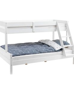 Pat suraetajat Family cu saltele incluse - 3 persoane - alb