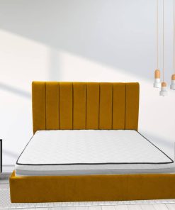 Pat dormitor Elly culoare Mustar