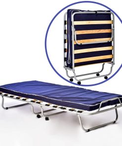 Pat pliabil Gasten 80x190x37 cm saltea inclusă